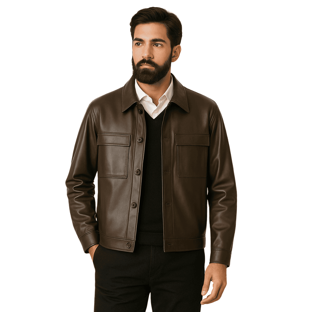 Jaqueta de Couro Masculina