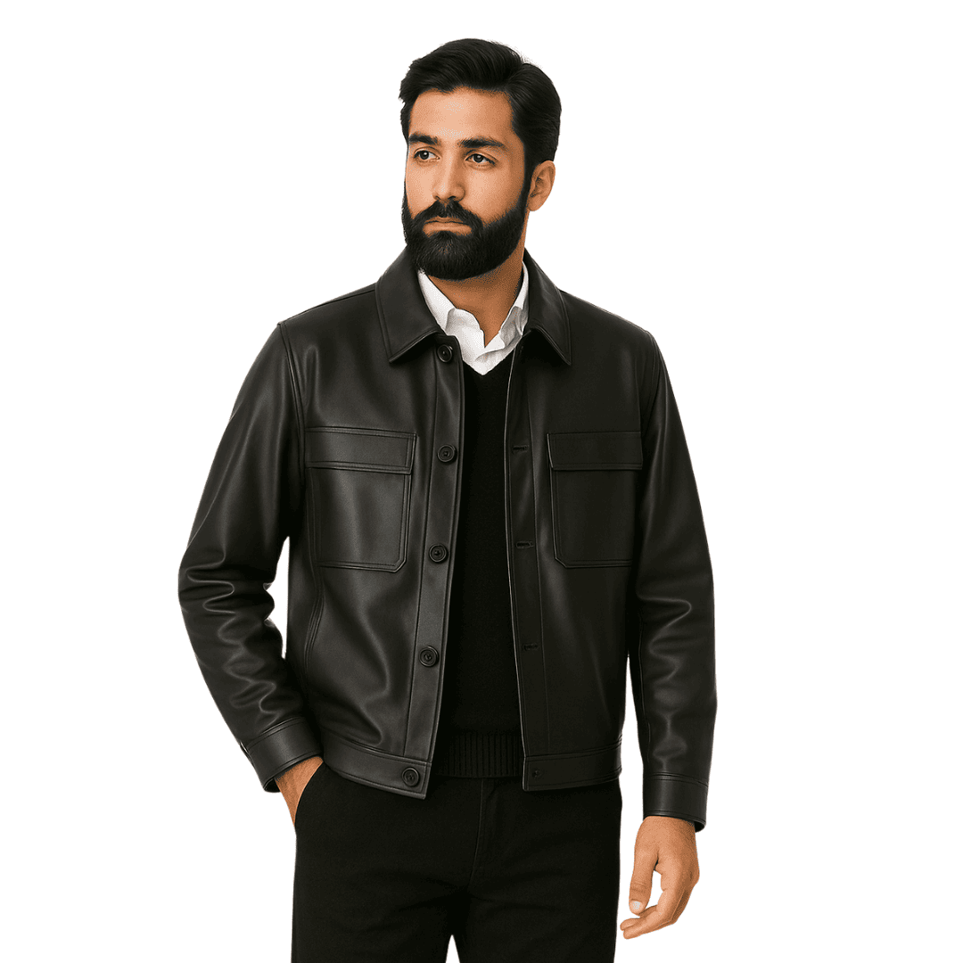 Jaqueta de Couro Masculina