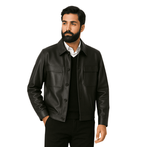 Jaqueta de Couro Masculina