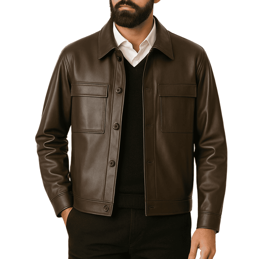 Jaqueta de Couro Masculina