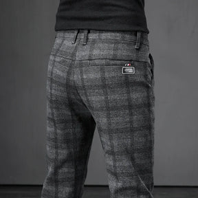 Calça de Alfaiataria Xadrez Masculina