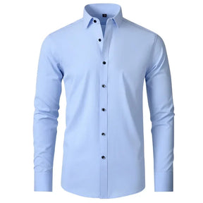 Camisa Social Masculina Lisa Anti-Amassado