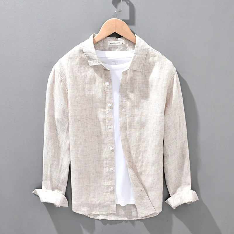 Camisa de Linho Masculina OldMoney