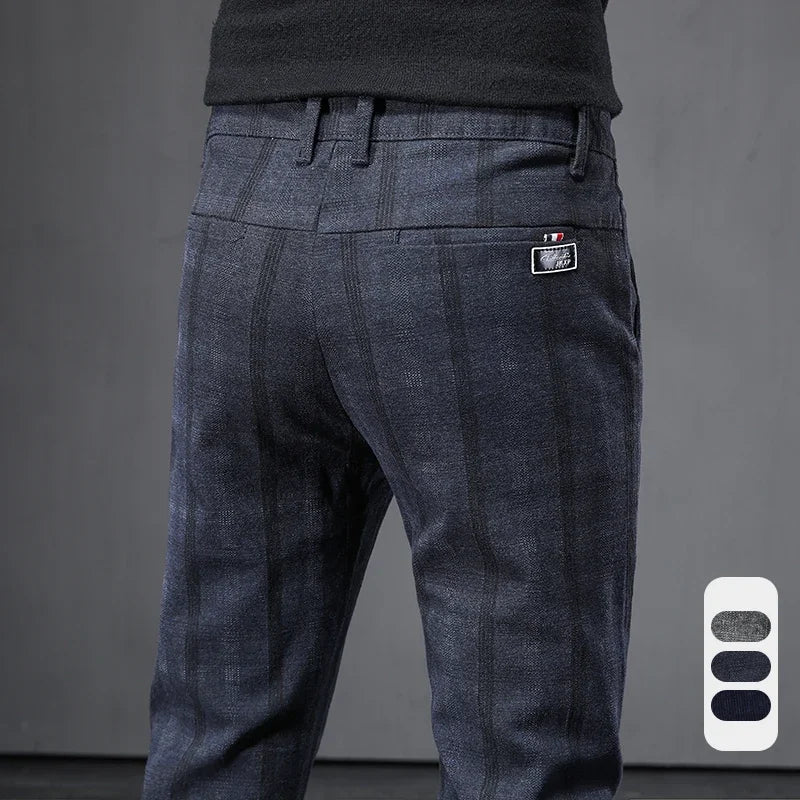 Calça de Alfaiataria Xadrez Masculina