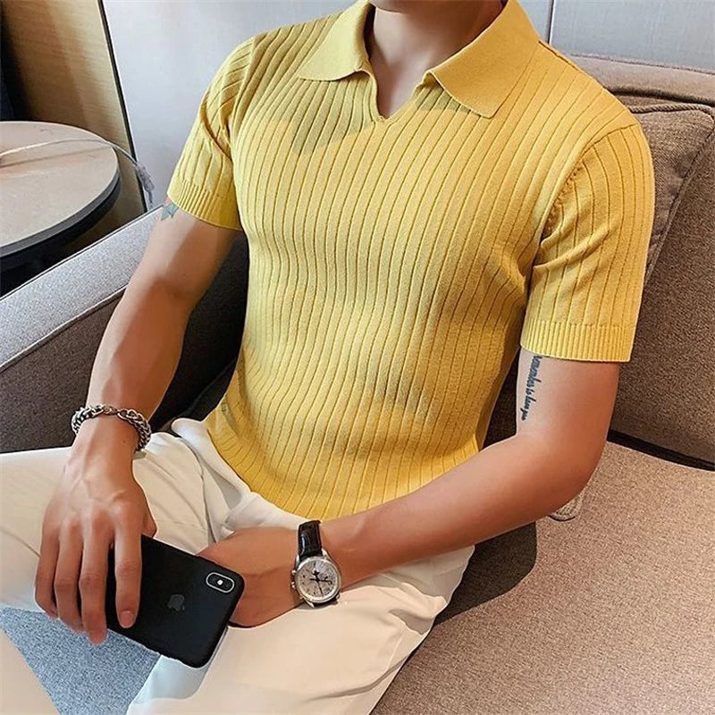 Camisa Polo Masculina Canelada C04