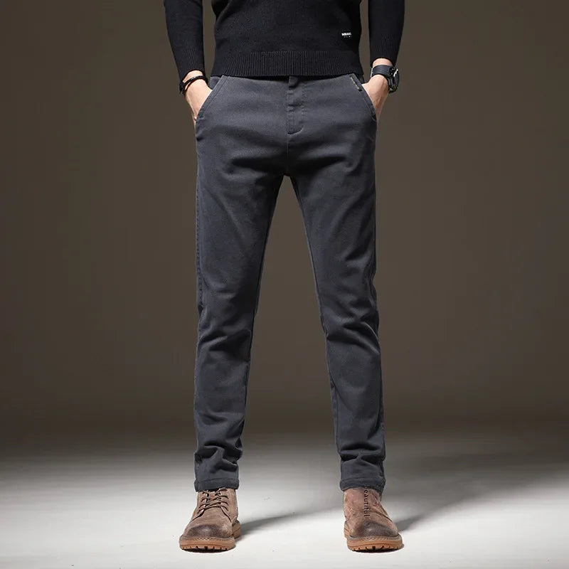 Calça Jeans Masculina Casual com Elastano
