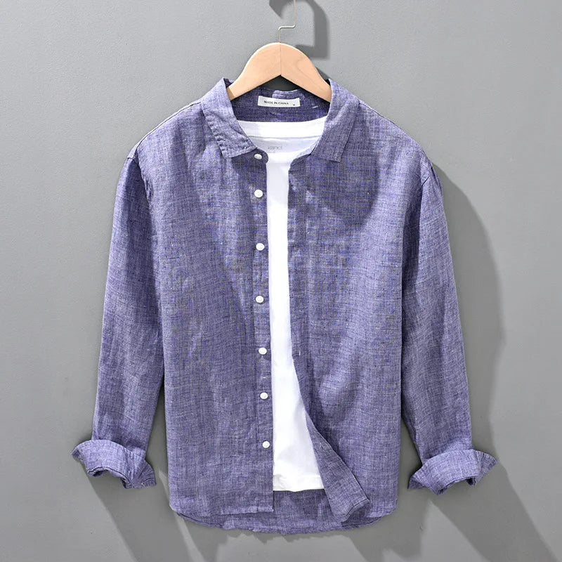 Camisa de Linho Masculina OldMoney