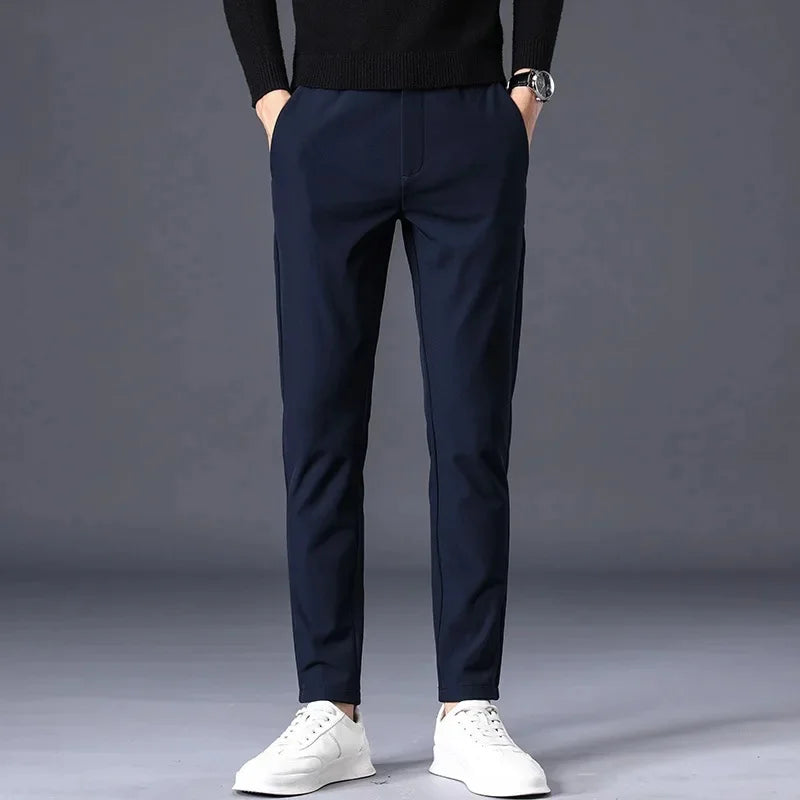 Kit 02 Calça Social Masculina Slim Casual com Elastano