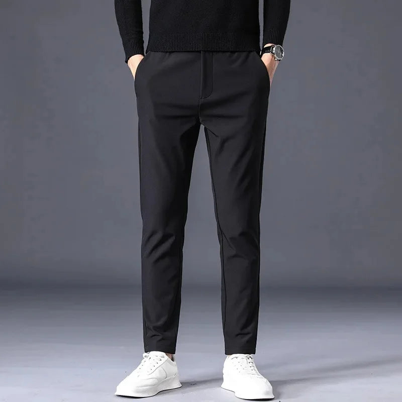 Kit 02 Calça Social Masculina Slim Casual com Elastano