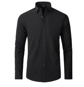 Camisa Social Masculina Lisa Anti-Amassado