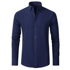 Camisa Social Masculina Lisa Anti-Amassado