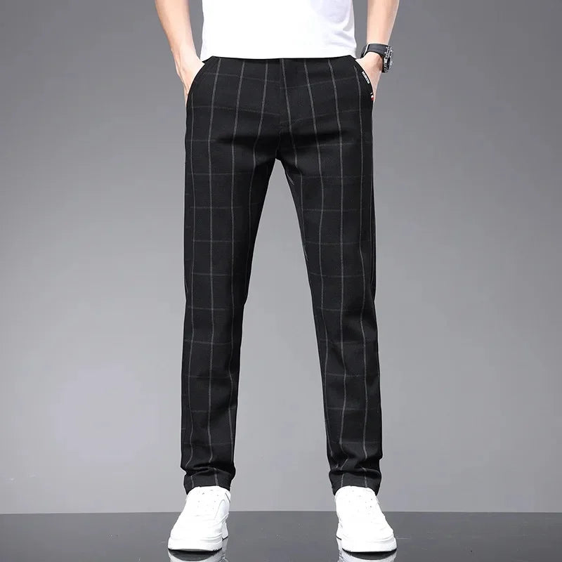 Calça Social Xadrez Masculina