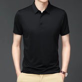 Camisa Polo Premium em Seda Gelo