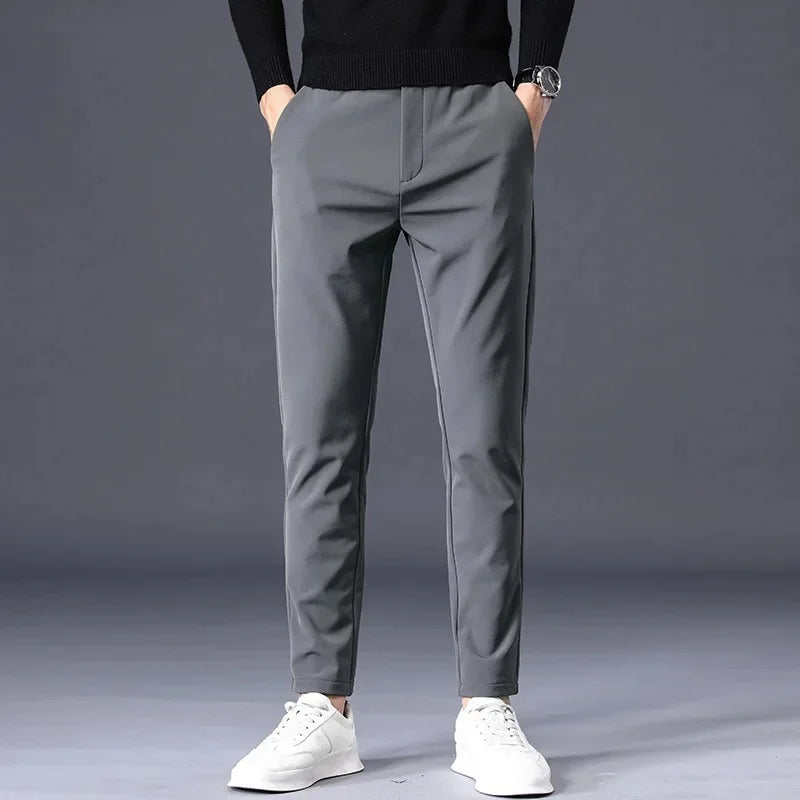 Kit 02 Calça Social Masculina Slim Casual com Elastano