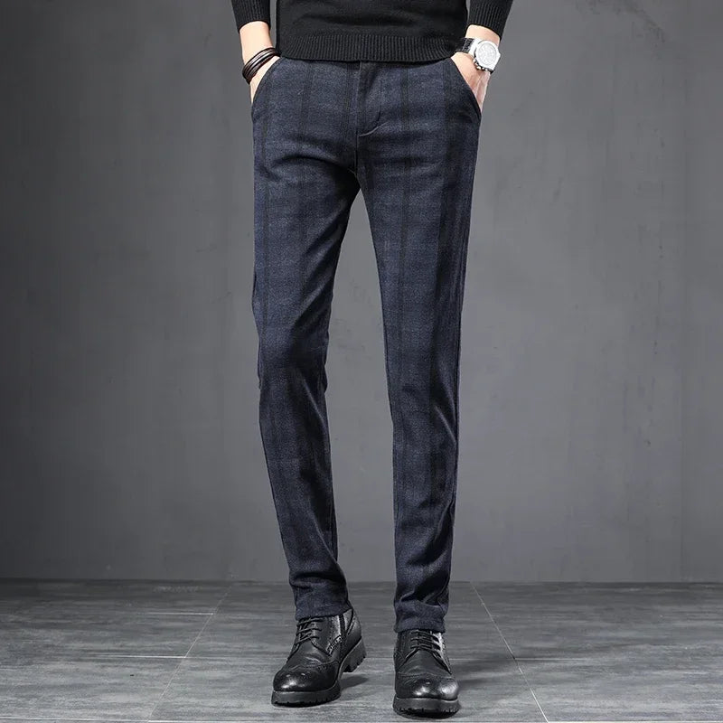 Calça de Alfaiataria Xadrez Masculina