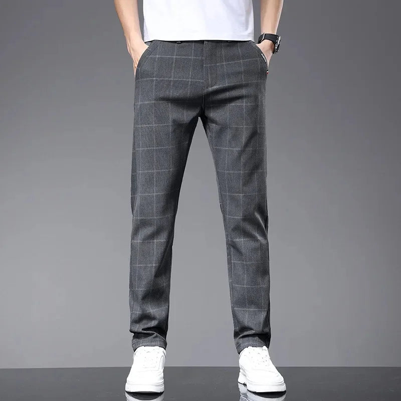 Calça Social Xadrez Masculina